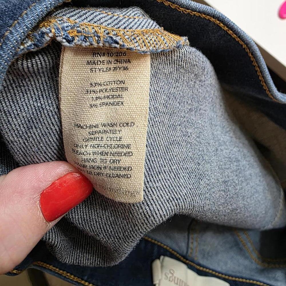 Soft Surroundings Dark Blue Denim Jeggings with Stretch Waistband- Small - Picture 9 of 9